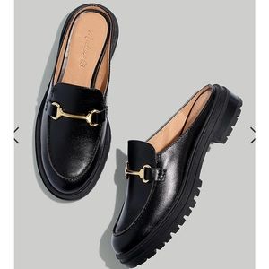 Black loafers